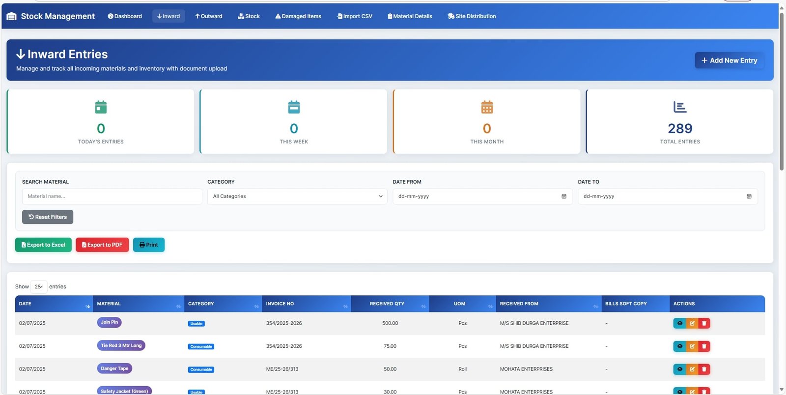 Stock Management System | PrimeNexa Technologies