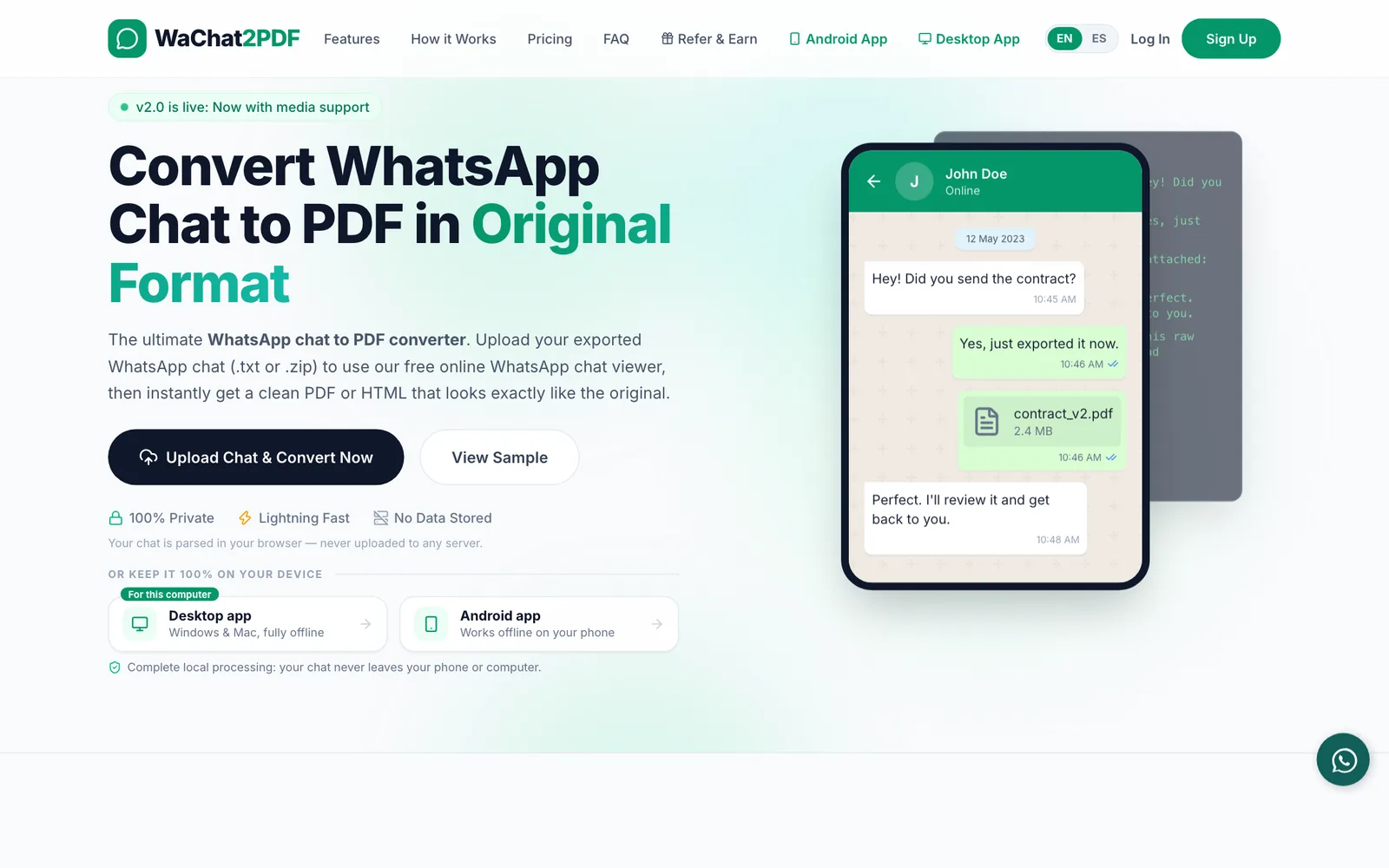 WaChat2PDF